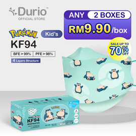 Durio 904K Kid’s Pokémon KF94 - Snorlax - (10 Pcs)